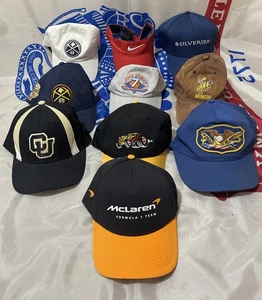 VTG & Sports Hat Lot CU Buffs, McLaren, Broncos, Nike, Army, Silversea 10 Hats! - Picture 1 of 24