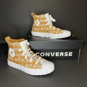 Converse UNT1TL3D High Top Golden Tan/White  Kids  Size 13 - Picture 1 of 12
