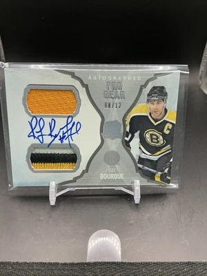 2024 UPPER DECK THE CUP #APG-RB RAY BOURQUE AUTO PRO GEAR GAME USED PATCH /12 - Image 1 of 2