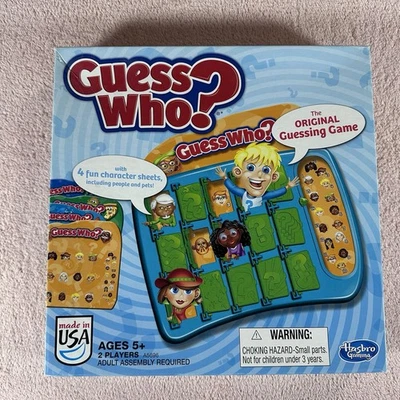 Hasbro Guess Who? Jogo de tabuleiro original infantil 2 jogadores idades 5+ diversão em família - Imagem 1 de 2