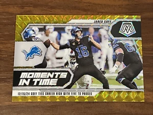 2025 Panini Mosaic Jared Goff #6 Moments in Time Gold Mosaic /10 Detroit Lions - Bild 1 von 2