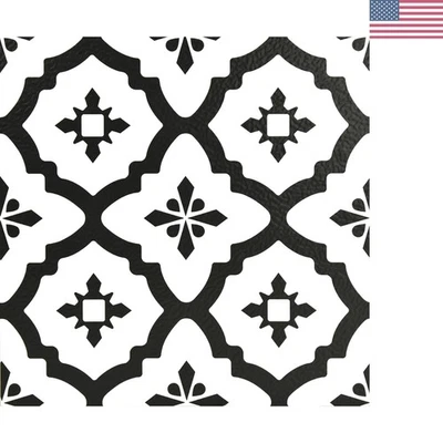 Azulejos de piso Comet negros pelados y pegados - duraderos, impermeables y fáciles de instalar Foto 1 de 4