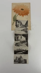 Tarjeta postal de colección Saludos desde Asheville Carolina del Norte Biltmore Battery Park - Imagen 1 de 4
