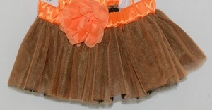 Baby Halloween Herbst Tutu braun orange Blume Größe 0 18 Monate - Bild 1 von 9