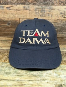 Vintage Team Daiwa Fishing Reels Blue Strapback Hat Cap - Picture 1 of 10