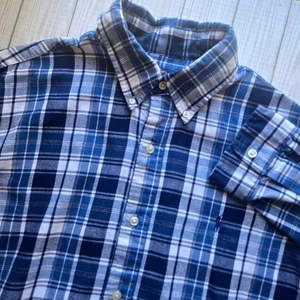 Polo Ralph Lauren klassische Passform Performance kariertes Flanellhemd mit Knopfleiste Large - Bild 1 von 10