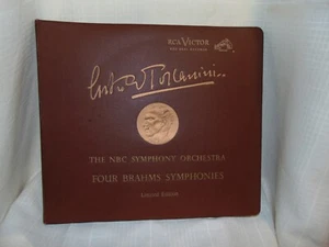 ARTURO TOSCANINI RCA VICTOR LIMITED EDITION LP SET FOUR BRAHMS SYMPHONIES SHADED - Picture 1 of 4