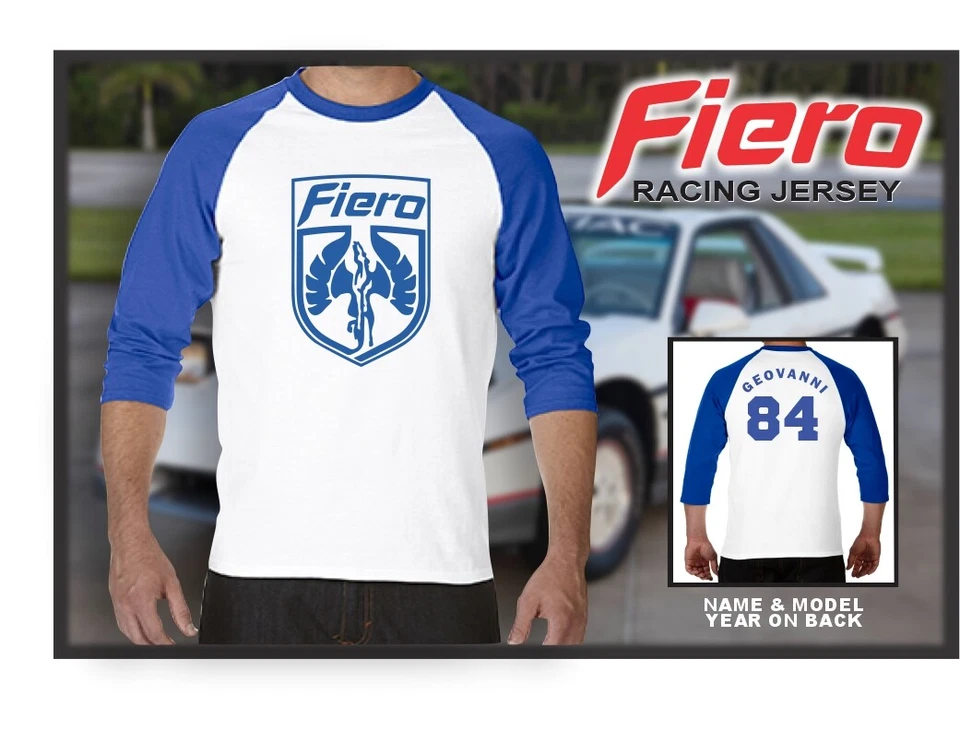 Camiseta Jersey Personalizada Fiero Retro Logo Doble Cara Dos Tonos Foto 1 de 4