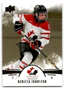 2016-17 Rebecca Johnston Upper Deck Team Kanada Junioren Gold Rookie - Bild 1 von 2