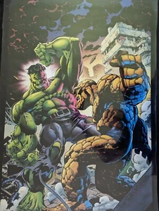 Vintage Hulk vs Thing Poster #164 Unused 1994 22x34 Marvel Comics - Picture 1 of 1