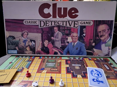 Vintage 1986 CLUE The Classic Detective Board Game Parker Brothers - Image 1 of 2