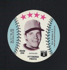Towne Club Discs 1976 Richie Zisk Pittsburgh Pirates como nuevo - Imagen 1 de 2