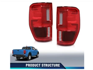Taillight Assembly Pair Lamp For Ford Ranger 2019 2020 2021-2023 W/Blind Spot - Bild 1 von 13