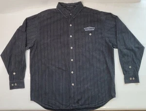 Harley Davidson Shirt Men XL Long Sleeve Logo Patch Motorcycle Button Down - Picture 1 of 10