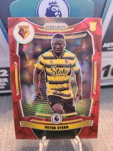 2021-22 Prizm Premier League Peter Etebo RED Cracked Ice ROOKIE #267 Watford EPL - Picture 1 of 2