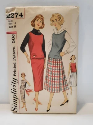 Simplicity 2274 Size 14 Bust 34 Inches Uncut - Image 1 of 4