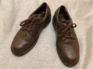 Mephisto Sherpas Shoes Men's 9 Brown Leather Derby Oxford Lace Up Plain Toe Lug - Picture 1 of 7