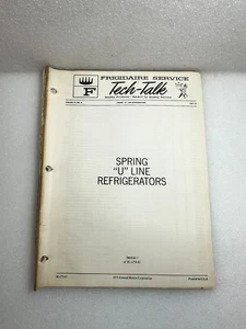 FRIGIDAIRE TECH-TALK MANUAL Spring Line "U" Refrigeradores Vol. 73 # 8 - Imagen 1 de 2