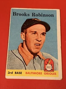 1958 Topps BROOKS ROBINSON 2. Jahr Karte #307 HOF - minderwertige Oberflächenfalten - Bild 1 von 2