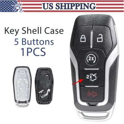 Para 2014 2015 2016 Lincoln MKZ MKC MKX Mando a distancia sin llave Llavero Carcasa Estuche Hoja Foto 1 de 4