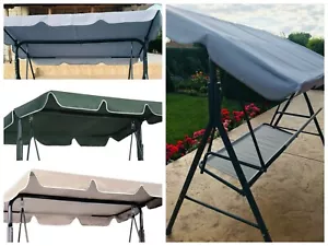 Replacement Canopy For Garden Swing  2 and 3 seater Made to Measure Custom Size - Picture 1 of 8