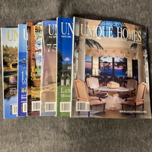 UNIQUE HOMES Magazine. Multi-year LOTs. 1985-2015. Vintage Luxury listings - Picture 1 of 6