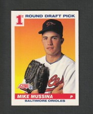 1991 Score Mike Mussina Rookie #383 Baltimore Orioles