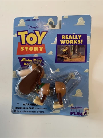 SLINKY DOG - VINTAGE 1996 DISNEY PIXAR TOY STORY KEYCHAIN - MOC-D17 Cover