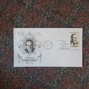 Estate Find FDC - CANADA / PIERRE LAPORTE 1971 - Picture 1 of 4