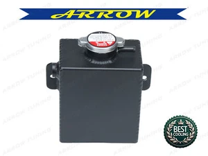 1.2L Universal Aluminum Radiator Coolant Expansion Overflow Header Tank Bottle - Foto 1 di 8