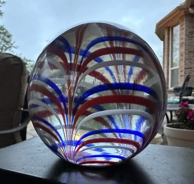 Vintage RARE Joe Hamon Marigold Glass Paperweight Durango Co. - image 1 of 4