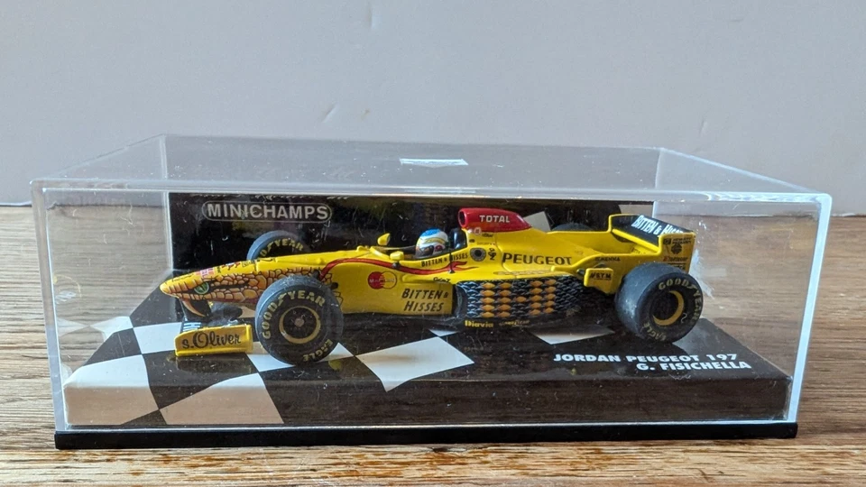 MINICHAMPS 1/43 F1 JORDAN PEUGEOT 197 FISICHELLA - Photo 1/4