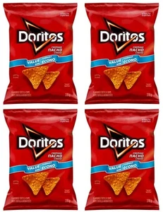 Doritos Nacho Cheese Tortilla Chips, 400g (4 Pack) - Picture 1 of 8
