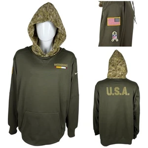 Nike NFL Washington Redskins Hoodie Salute To Service Mens 3XL OnField Green EUC - Picture 1 of 11