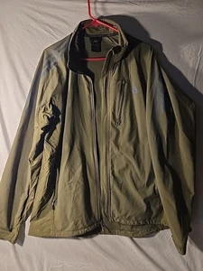 Adidas Outdoor Performance Mens Hiking Jacket Xlarge Olive Green - Picture 1 of 13