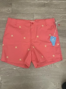 Karibik Joe Seestern lachsfarben tropisch Strand Sommer adrette Shorts Größe 14 - Bild 1 von 6