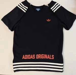 Adidas Originals Men's Street Pack Crew Fleece Sweatshirt Black Size L Rare - Picture 1 of 8