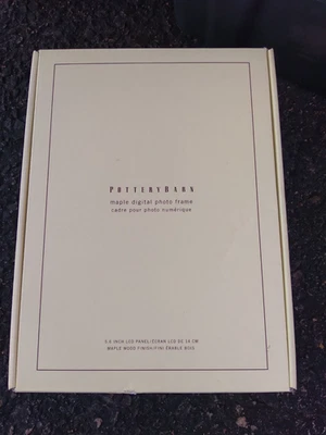 Pottery Barn Maple Digital Frame 5.6 Inch LCD Panel NEW MSRP 149.00 - Image 1 of 4