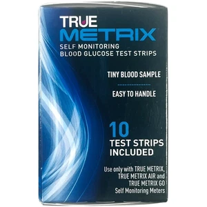 TRUE Metrix Blood Glucose 10 Test Strips - EX 07/26 - Picture 1 of 5