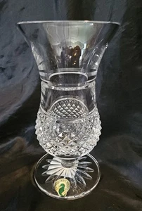 Vintage Waterford Crystal Cashel Footed Vase 150112 Lead 6.5" W/ Original label - Picture 1 of 5