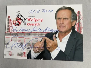 WOLFGANG OVERATH Weltmeister 1974 1. FC Köln signed Autogrammkarte 10x15 - Picture 1 of 1