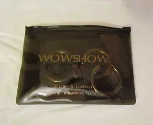 WOWSHOW Gold and Silver Hoop Earrings 2 pair - Picture 1 of 3