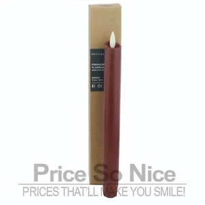 Vela cónica Pottery Barn parpadeante sin llama Burdeos - 8" - Precio de venta sugerido por el fabricante 59 USD - Imagen 1 de 1