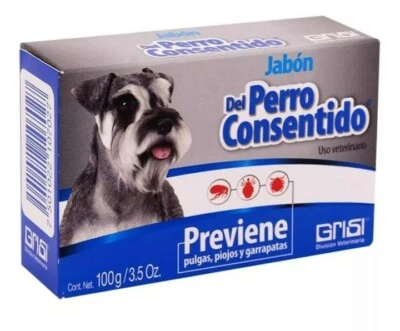 GRISI Jabon Soap El Perro Consentido. Best Dog Wash Shower 100g,3.5 Oz each. 3 Pack