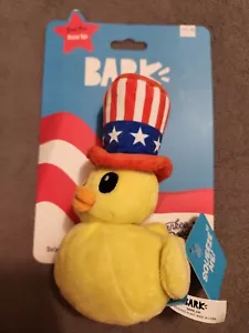 BARK Uncle Duck Super Chewer - Yankee Doodle Dog Toy great for photo ops XS-M - Picture 1 of 2