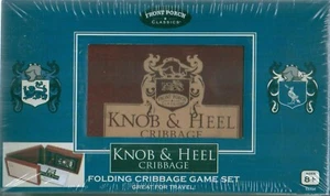 KNOB & HEEL CRIBBAGE * Front Porch Classics folding Cribbage Game Set * - Picture 1 of 2