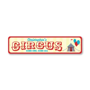 Letrero de metal Circus Come One Come All - Imagen 1 de 4