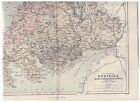 ANTIQUE MAPS - ENGLAND - OXFORDSHIRE to YORKSHIRE etc. by Virtue & Co circa 1875