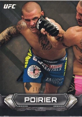 Dustin Poirier UFC 2014 Topps Knockout Gold Card #47 #/219 257 242 236 208 178 - Image 1 of 4