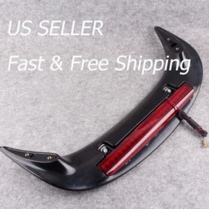 Motorcycle Rear Trunk Spoiler w/ LED Red Len For HONDA GOLDWING GL1800 2001-2011 - Picture 1 of 9